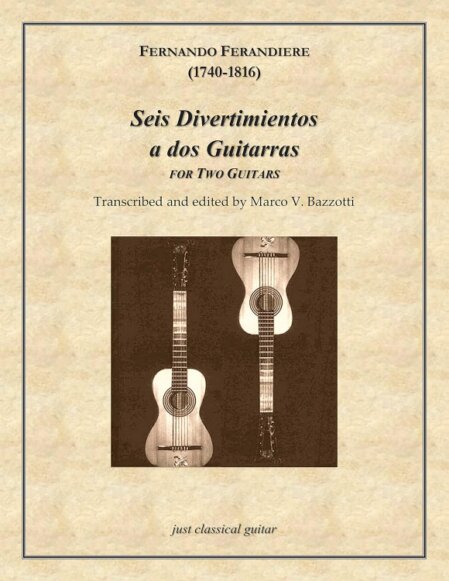 Partiture storiche accanto a una chitarra classica.