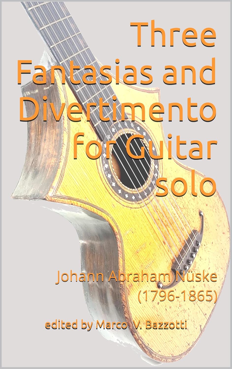 Copertina di raccolta con Fantasie e Divertimento per chitarra.